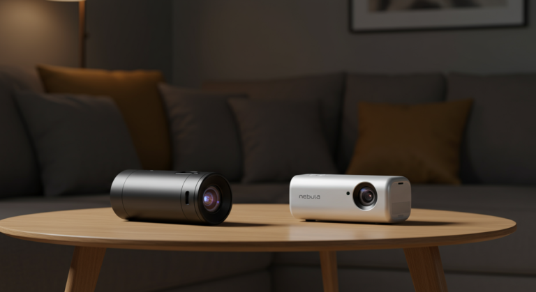 침실용 프로젝터, 자주 옮겨 쓴다면 어떤 쪽이 편할까? Nebula Capsule 3 Laser vs XGIMI MoGo 3 Pro