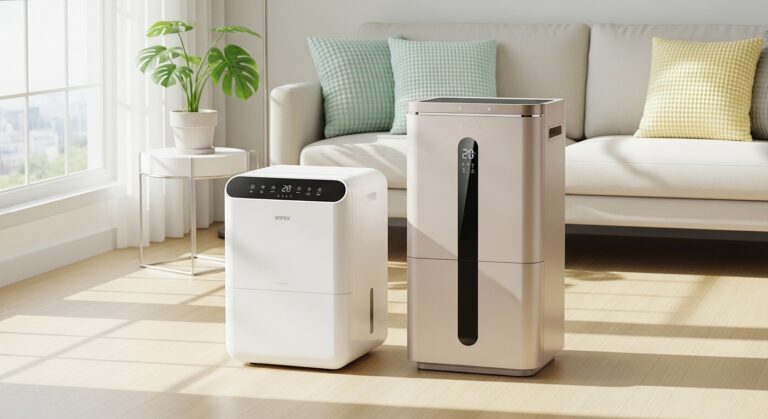 위닉스 뽀송 18L와 LG 휘센 오브제컬렉션 제습기 20L 비교 히어로 이미지