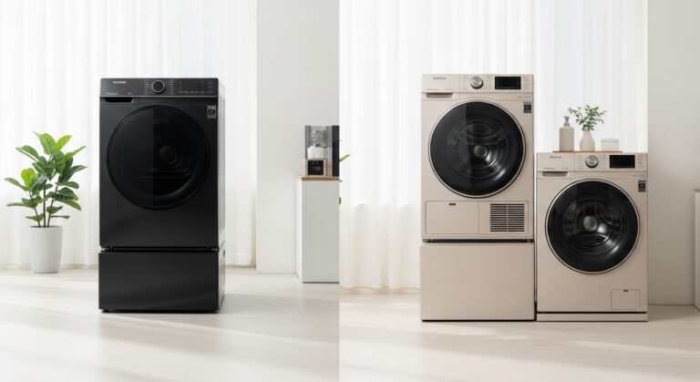 삼성 비스포크 AI 콤보와 LG 워시콤보 미니워시 비교 히어로 이미지