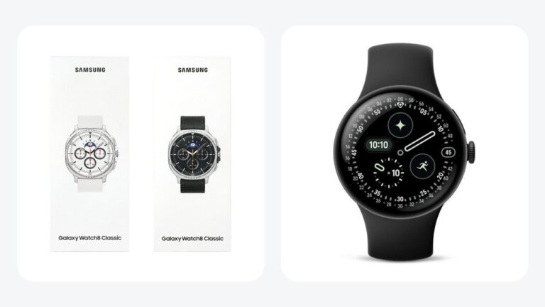 스마트워치 비교, 갤럭시폰 연동과 물리 베젤을 중시하면 갤럭시 워치8 클래식이고 구글 서비스와 수면 데이터 흐름이 중요하면 픽셀 워치 4를 봅니다